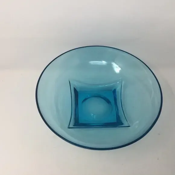 Hazel Ware 7 Pc Capri Colonial Azure Blue Salad Bowl Set Mid Century